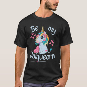 Letter P Be my Uniqueorn Happy Valentines Day Unic T-Shirt