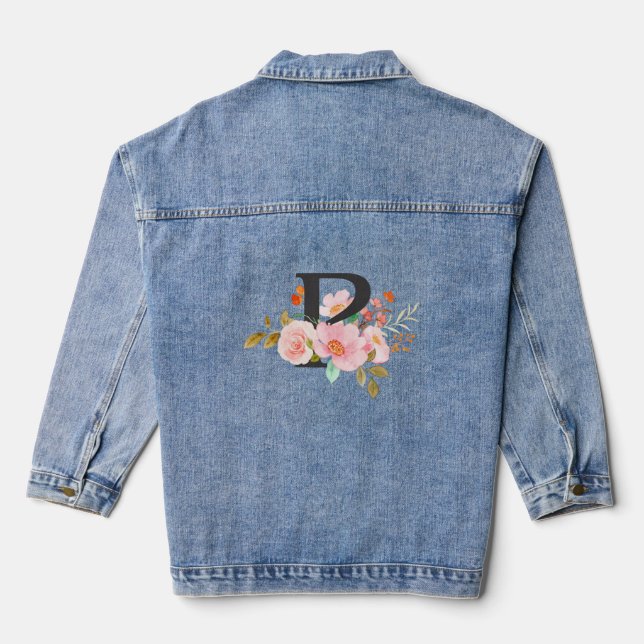 Letter P Denim Jacket (Back)