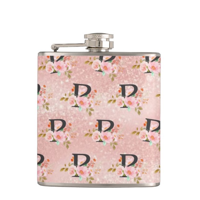 Letter P Hip Flask (Front)
