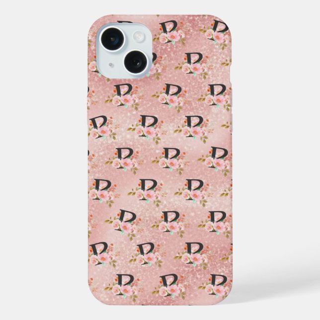 Letter P iPhone Case (Back)