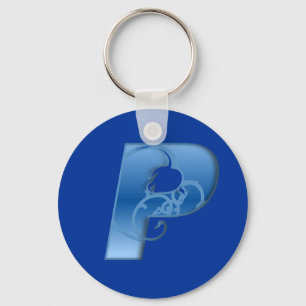 Letter P Key Ring