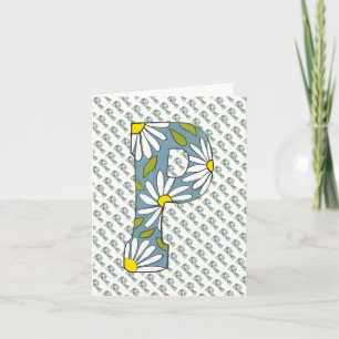 letter P notecard