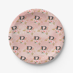 Letter P Paper Plate