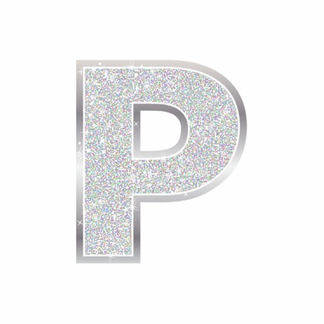 Letter P Photo Sculpture Decoration (Front)