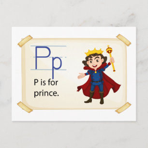 Letter P Postcard