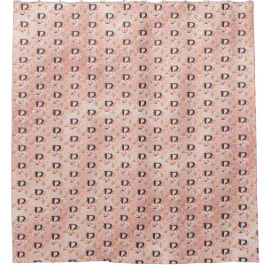 Letter P Shower Curtain