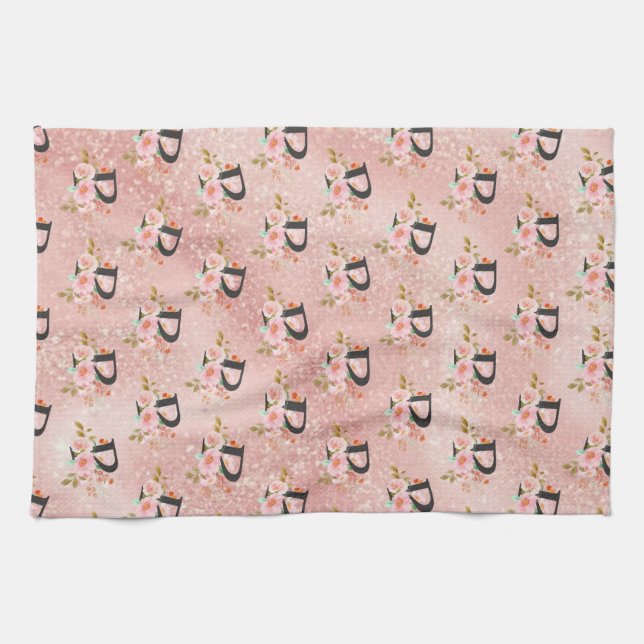 Letter P Tea Towel (Horizontal)