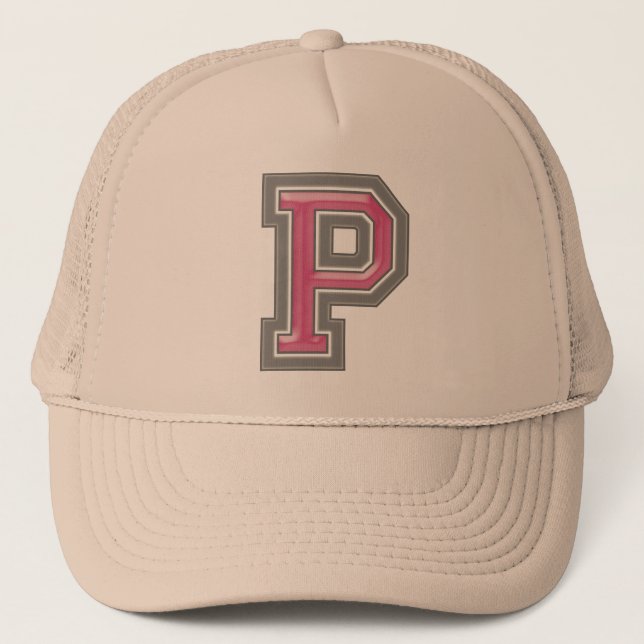Letter "P" Trucker Hat (Front)