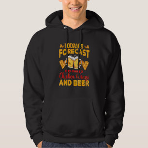 letter print forecast of fried chicken wings and b hoodie