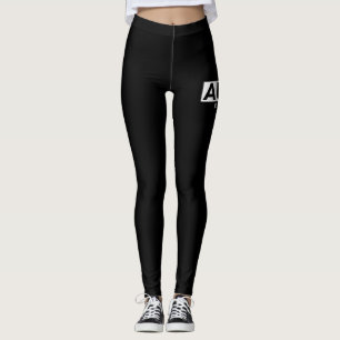 Letter Print Graphic Auntie est. 2022 Leggings