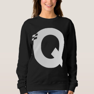 Letter Q Alphabet Initial Monogram Sweatshirt