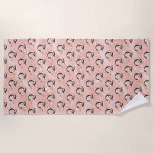 Letter Q Beach Towel