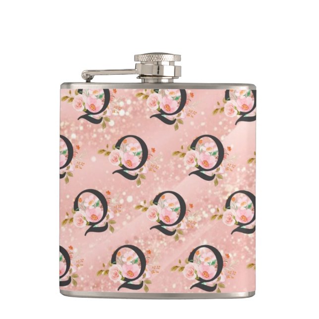 Letter Q Hip Flask (Front)