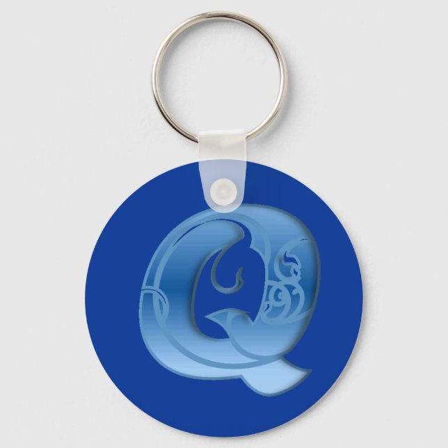 Letter Q Key Ring (Front)