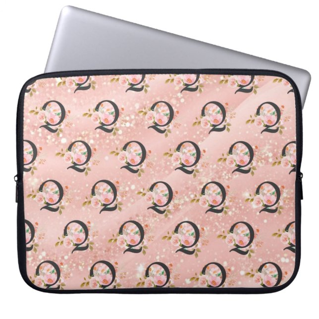 Letter Q Laptop Sleeve (Front)