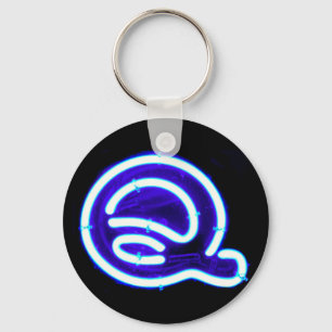 Letter "Q" Neon Light Monogram Key Ring