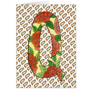 Letter Q note card