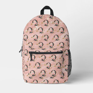 Letter Q Printed Backpack