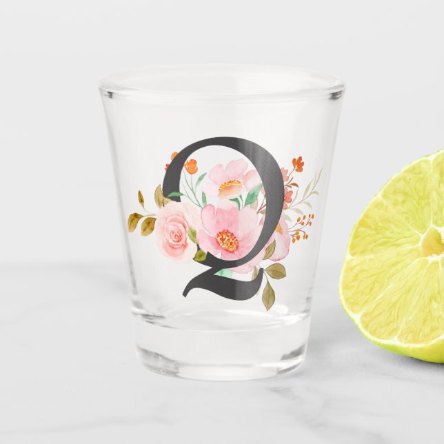 Letter Q Shot Glass (Front)