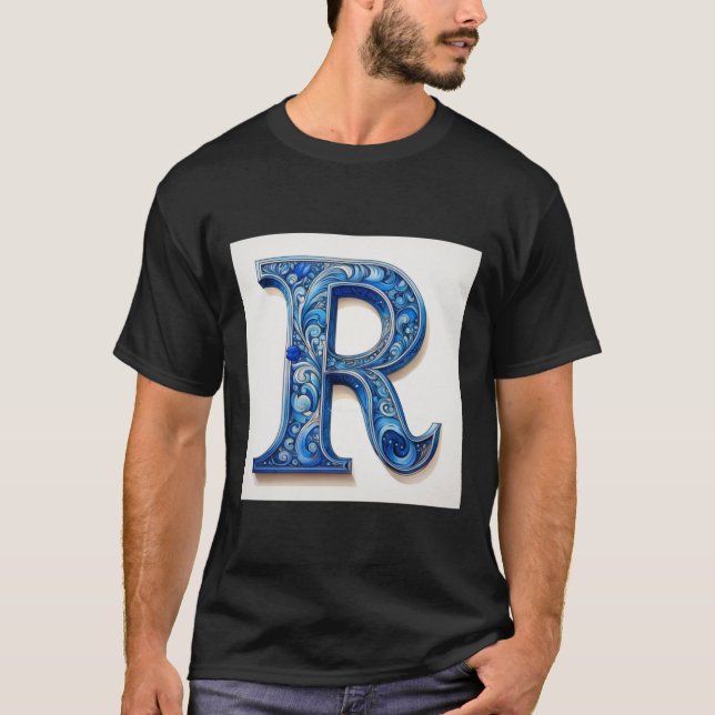 Letter R -2- Sticker  T-Shirt (Front)