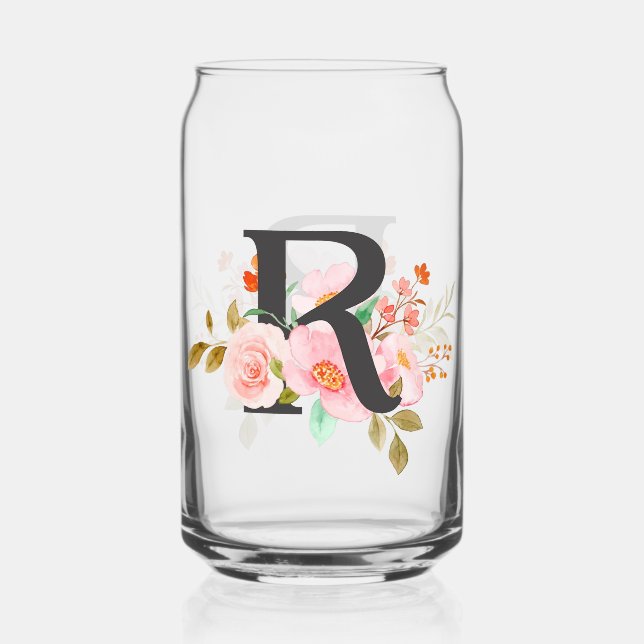 Letter R Can Glass (Front)