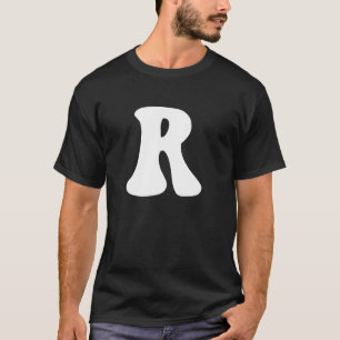 Letter R Capital Alphabet Team Groups Costume Matc T-Shirt