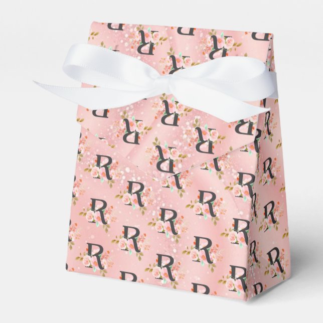 Letter R Favour Box (Front Side)
