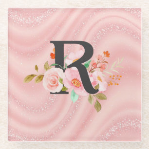 Letter R Glass Coaster
