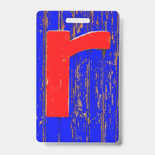 Letter r ID badge (Front)
