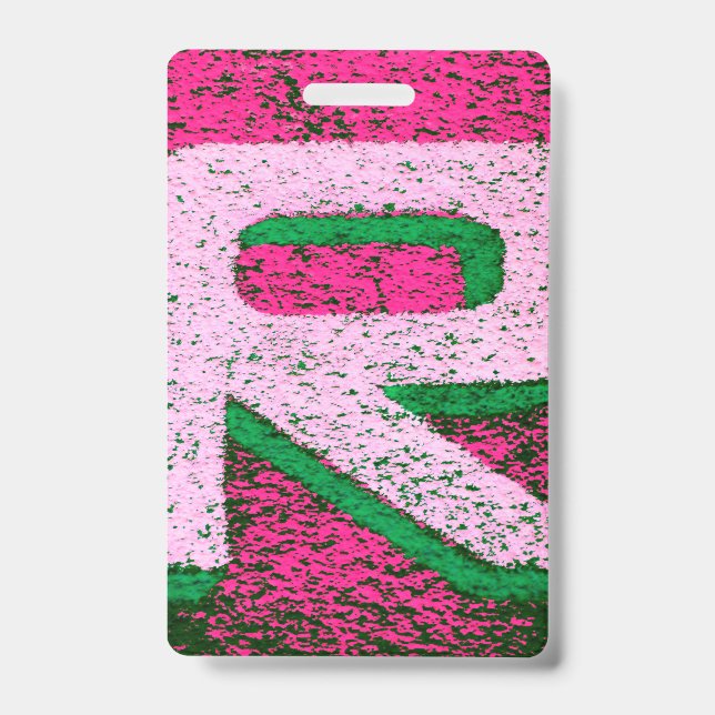 Letter r ID badge (Front)