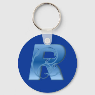 Letter R Key Ring