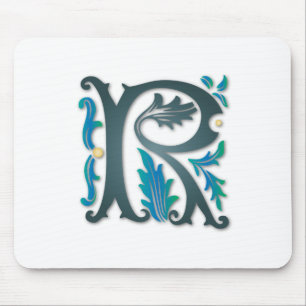 Letter R Monogram Mouse Mat