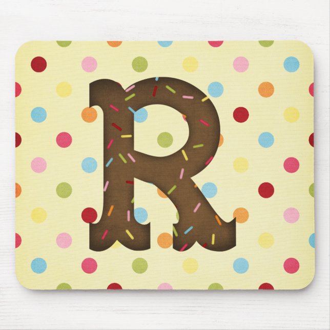Letter R Mouse Mat (Front)