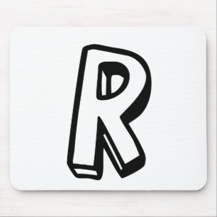 Letter R Mouse Mat