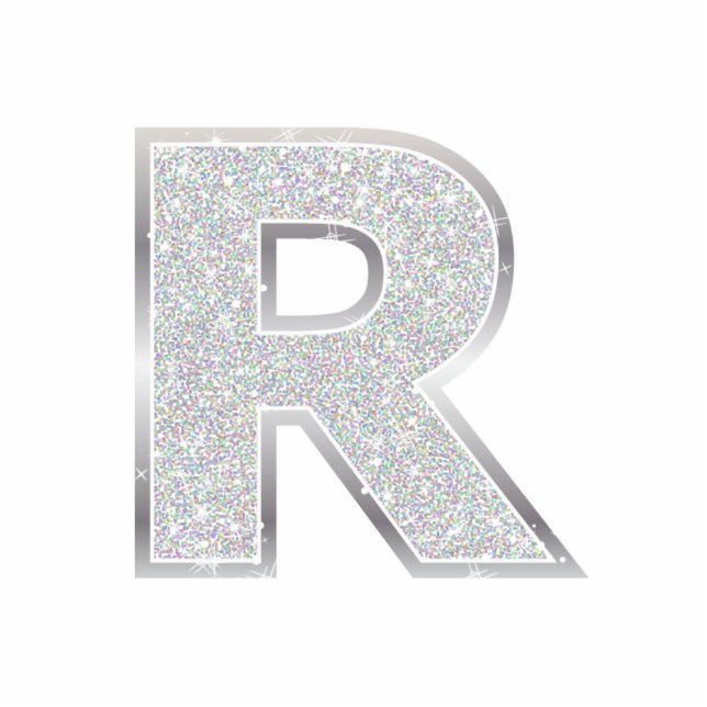 Letter R Photo Sculpture Decoration (Front)