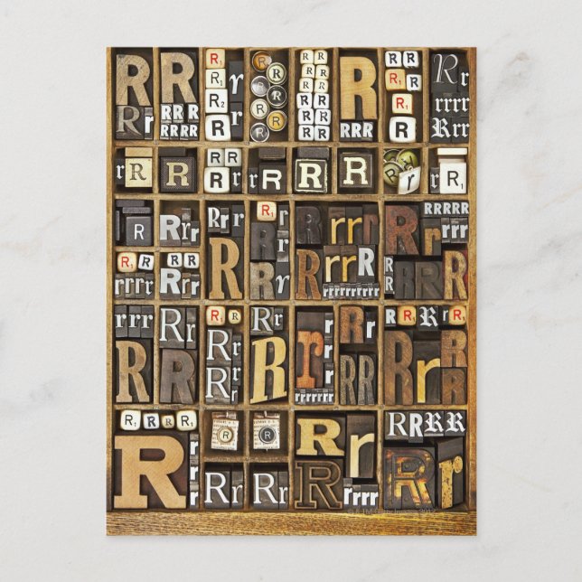 Letter R Postcard (Front)