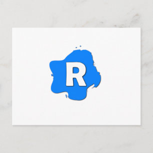 Letter R Postcard