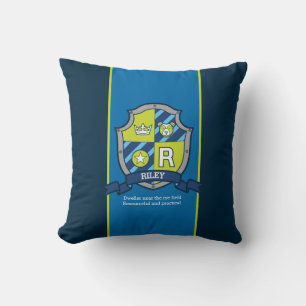 Letter R Riley name meaning custom Cushion