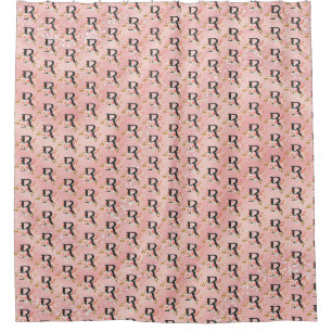 Letter R Shower Curtain