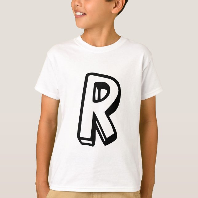 Letter R T-Shirt (Front)