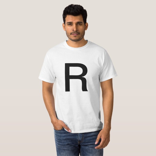 Letter R T-Shirt (Front Full)