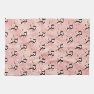 Letter R Tea Towel