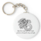 Letter S angel monogram alphabet initial