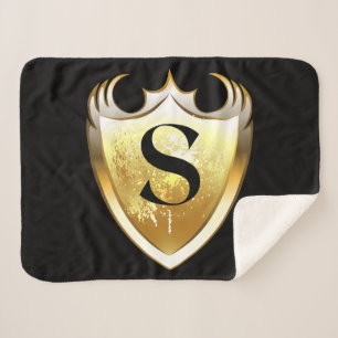 Letter S Capital Alphabet Sherpa Blanket