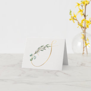 Letter S Decorative Monogram Notecard