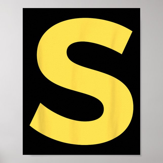 Letter S Funny Group Matching Halloween Costume  Poster (Front)