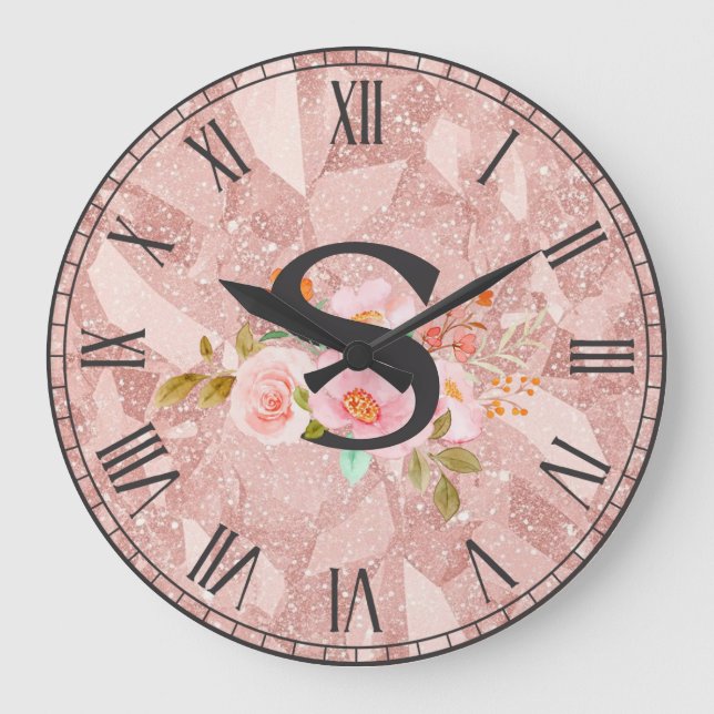 Letter S Large Clock (Front)