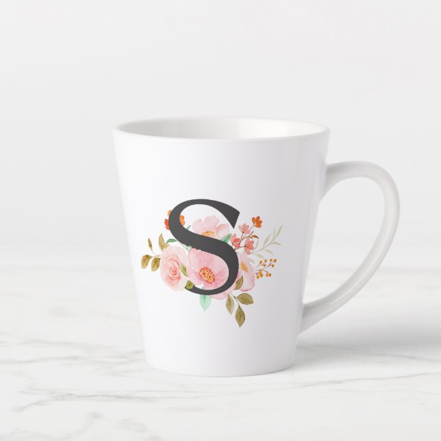 Letter S Latte Mug (Right)