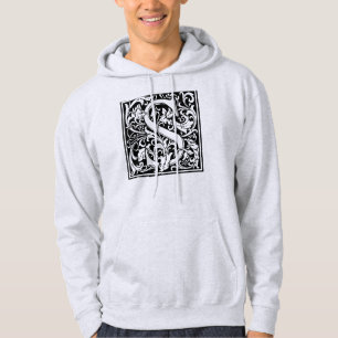 Letter S Mediaeval Monogram Art Nouveau Hoodie