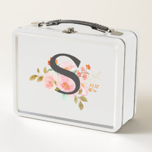Letter S Metal Lunch Box